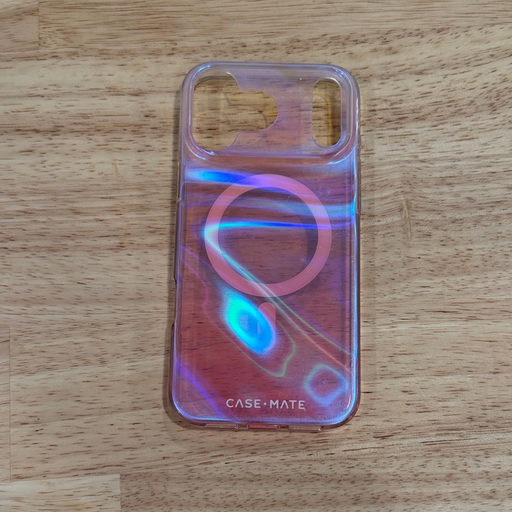 case-mate Iridescent Pink and Blue MagSafe-Compatible iphone 17 pro max Case